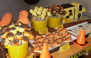 Construction themed party planning