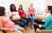Antenatal classes are a great source of
advice